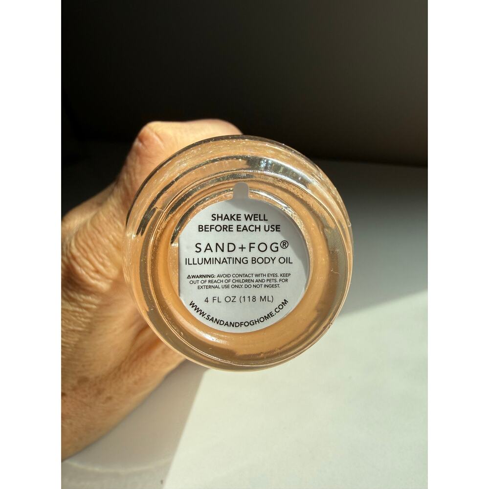 New Sand + Fog Moroccan Amber Illuminating Body Oil 4 oz Shimmer Body Oil - Picture 4 of 4